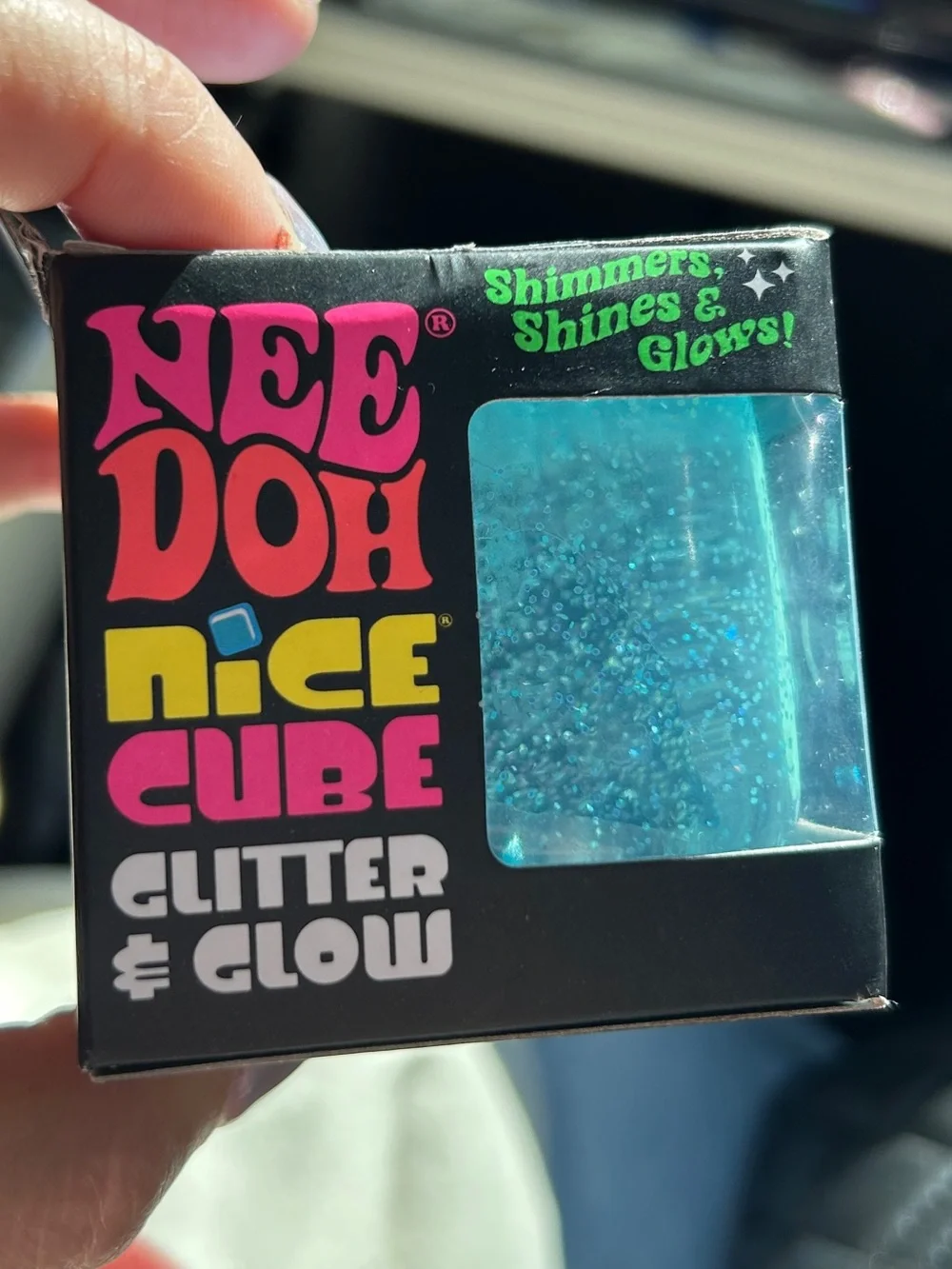 Authentic Needoh Nice Cube Glitter & Glow